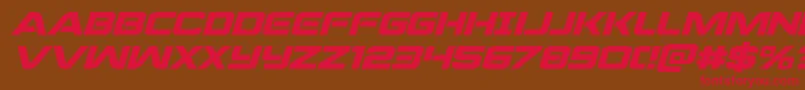 praetorianexpandital Font – Red Fonts on Brown Background