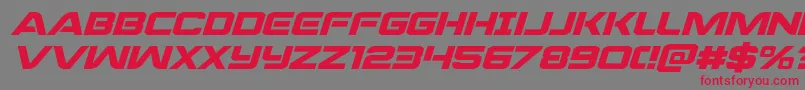 praetorianexpandital Font – Red Fonts on Gray Background