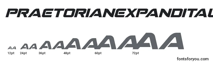 Praetorianexpandital (137228) Font Sizes