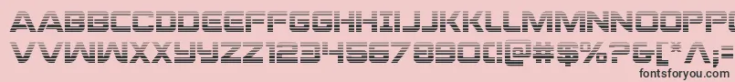 praetoriangrad Font – Black Fonts on Pink Background