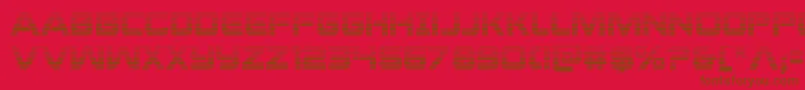 praetoriangrad Font – Brown Fonts on Red Background