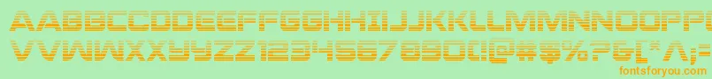 praetoriangrad Font – Orange Fonts on Green Background