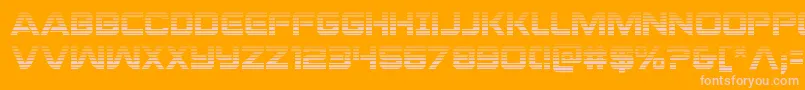 praetoriangrad Font – Pink Fonts on Orange Background