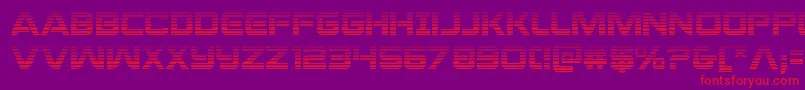 praetoriangrad Font – Red Fonts on Purple Background