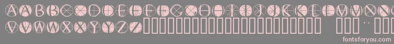 Rodgauerfisheyes Font – Pink Fonts on Gray Background