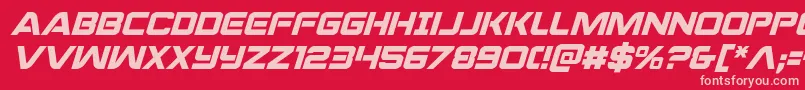 praetorianital Font – Pink Fonts on Red Background