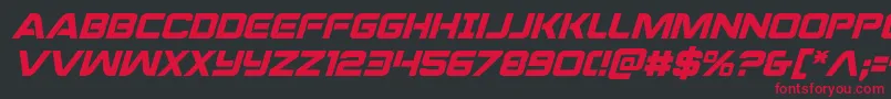 praetorianital Font – Red Fonts on Black Background