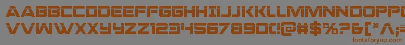 praetorianlaser Font – Brown Fonts on Gray Background
