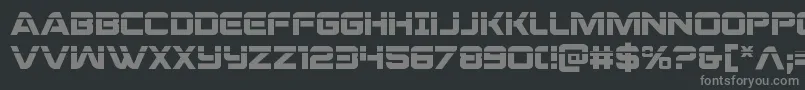 praetorianlaser Font – Gray Fonts on Black Background