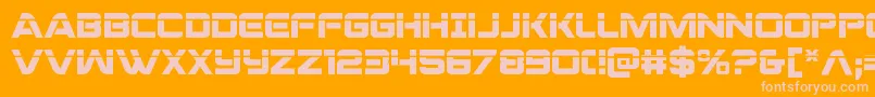 praetorianlaser Font – Pink Fonts on Orange Background