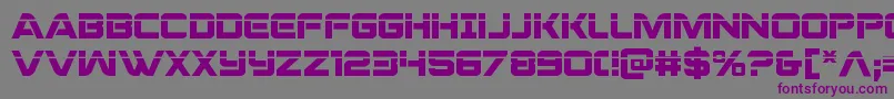 praetorianlaser Font – Purple Fonts on Gray Background