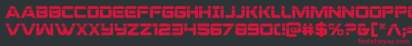 praetorianlaser Font – Red Fonts on Black Background