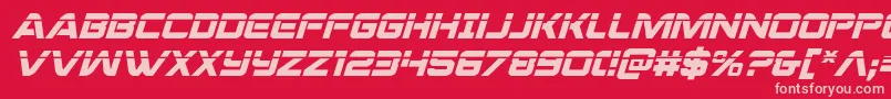 praetorianlaserital Font – Pink Fonts on Red Background