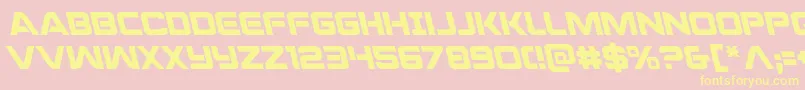 praetorianleft Font – Yellow Fonts on Pink Background