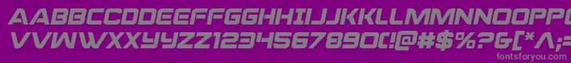 praetoriansemital Font – Gray Fonts on Purple Background