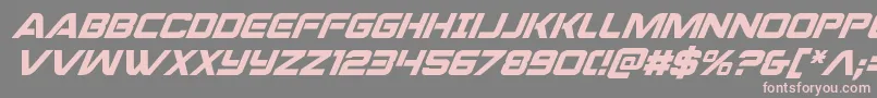 praetoriansuperital Font – Pink Fonts on Gray Background
