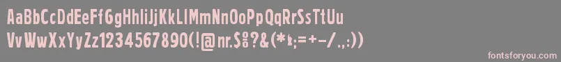 fuente Prager Headlines – Fuentes Rosadas Sobre Fondo Gris