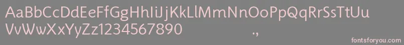 PragneaDemo Regular Font – Pink Fonts on Gray Background