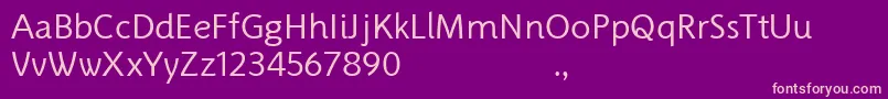 PragneaDemo Regular Font – Pink Fonts on Purple Background