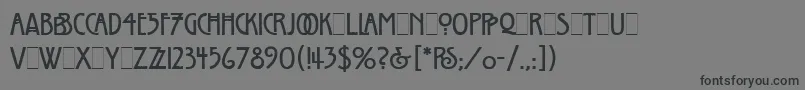 WillowLetPlain.1.0 Font – Black Fonts on Gray Background