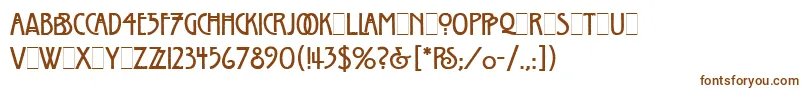 WillowLetPlain.1.0 Font – Brown Fonts on White Background