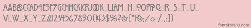 WillowLetPlain.1.0 Font – Gray Fonts on Pink Background