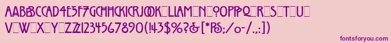 WillowLetPlain.1.0 Font – Purple Fonts on Pink Background
