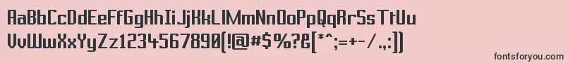 PRBRS    Font – Black Fonts on Pink Background