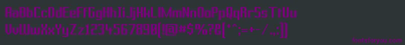 Шрифт PRBRS    – фиолетовые шрифты на чёрном фоне