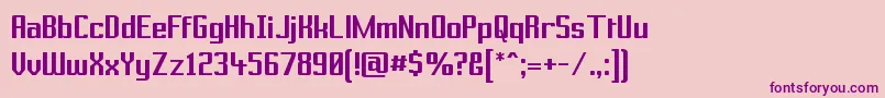 PRBRS    Font – Purple Fonts on Pink Background
