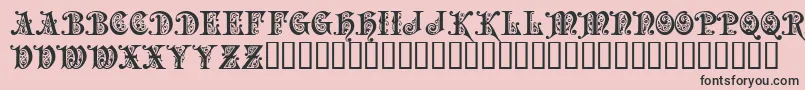 PRECIOSA Font – Black Fonts on Pink Background