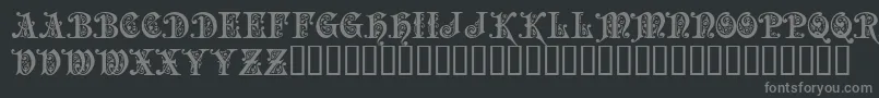 PRECIOSA Font – Gray Fonts on Black Background