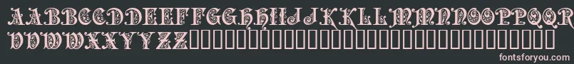 PRECIOSA Font – Pink Fonts on Black Background