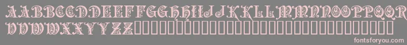 PRECIOSA Font – Pink Fonts on Gray Background