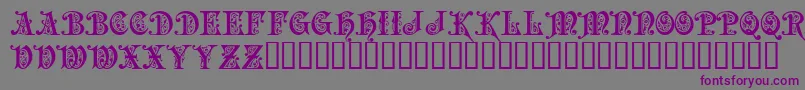 PRECIOSA Font – Purple Fonts on Gray Background