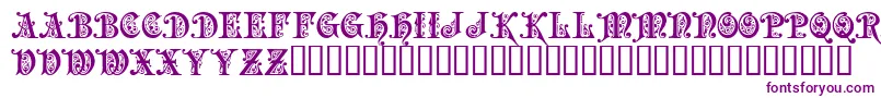 PRECIOSA Font – Purple Fonts on White Background