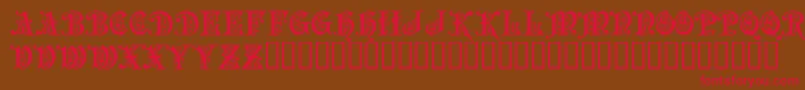 PRECIOSA Font – Red Fonts on Brown Background