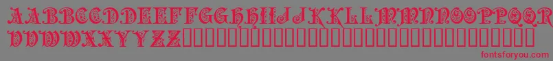 PRECIOSA Font – Red Fonts on Gray Background