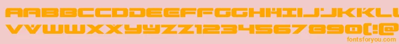 Więcej informacji o czcionce predataur Czcionka predataur – pomarańczowe czcionki na różowym tle