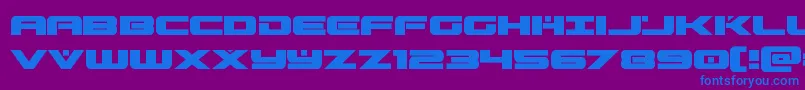 predataur Font – Blue Fonts on Purple Background