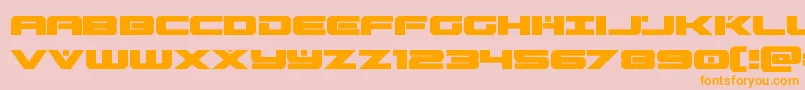 predataur Font – Orange Fonts on Pink Background