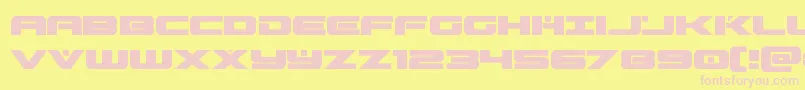 predataur Font – Pink Fonts on Yellow Background