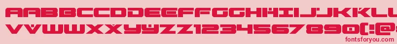 predataur Font – Red Fonts on Pink Background
