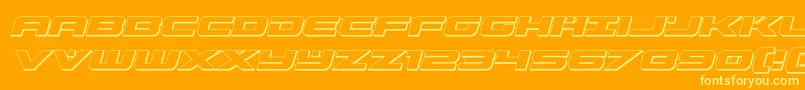 fuente predataur3dital – Fuentes Amarillas Sobre Fondo Naranja