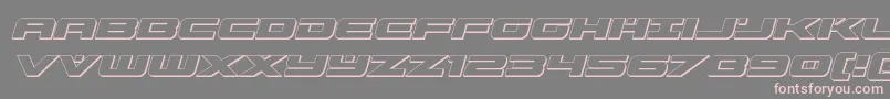 predataur3dital Font – Pink Fonts on Gray Background