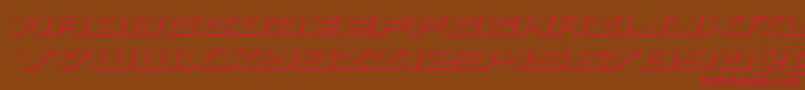 predataur3dital Font – Red Fonts on Brown Background