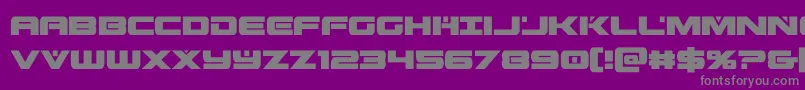 predataurcond Font – Gray Fonts on Purple Background