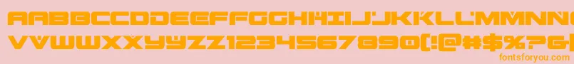 predataurcond Font – Orange Fonts on Pink Background