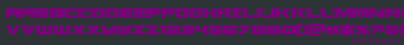 predataurcond Font – Purple Fonts on Black Background