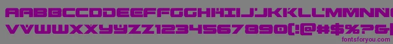 predataurcond Font – Purple Fonts on Gray Background